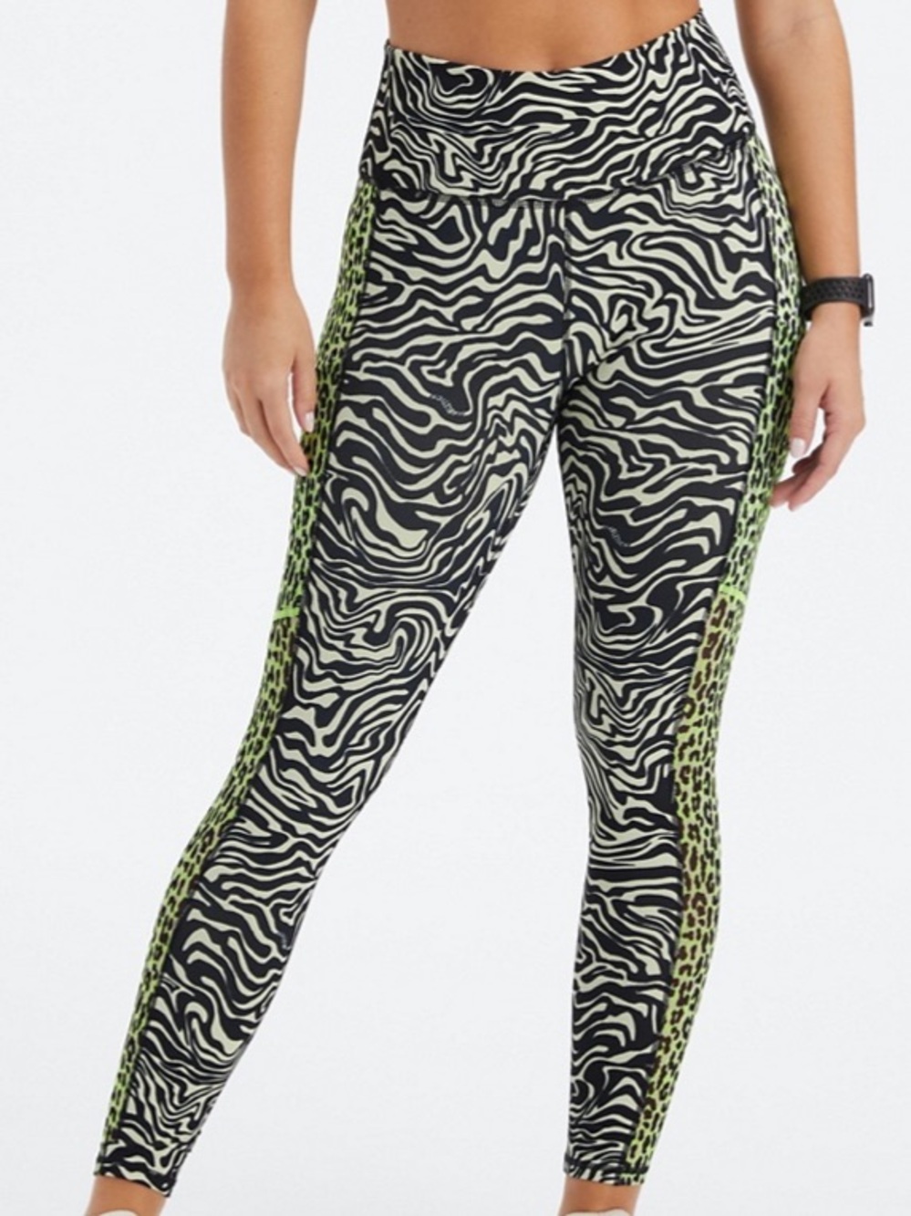 Fabletics Black animal print Leggings